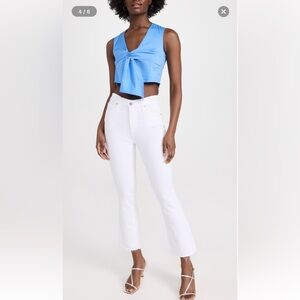 AG Farrah Boot Crop Size 25 Modern White NWT